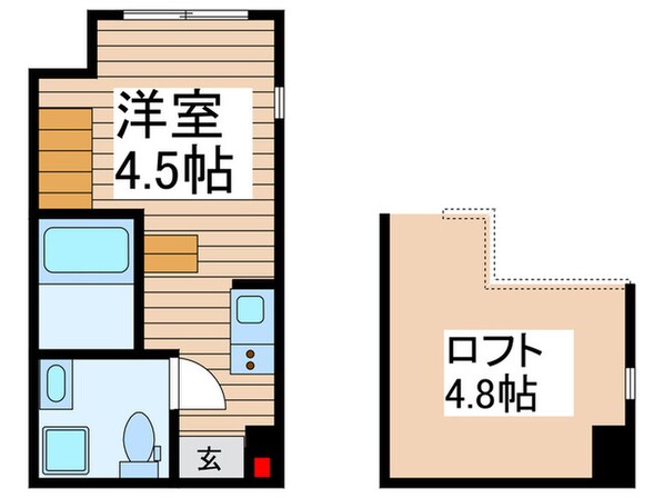 エアル北小岩の物件間取画像